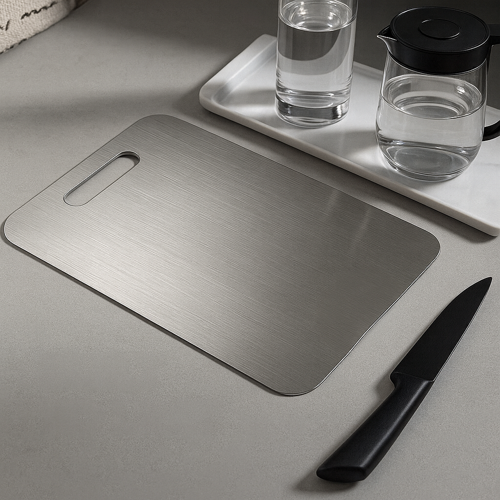 TitanGuard™ 100% Pure Titanium Cutting Board